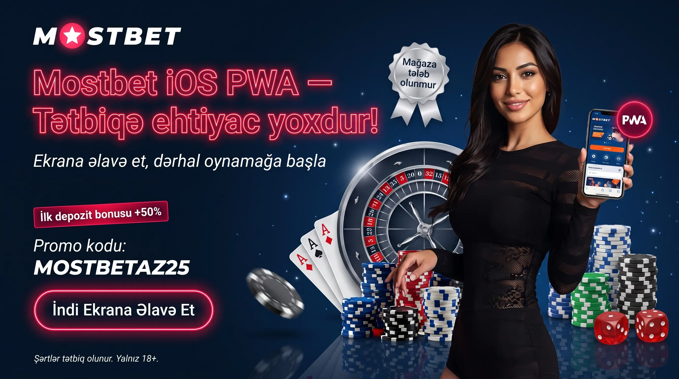 Mostbet app iOS ekrana əlavə üsulu