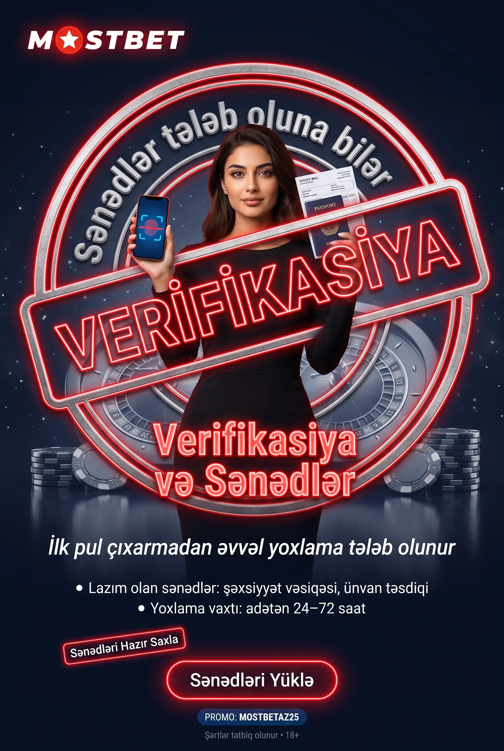 Verifikasiya KYC tələbləri